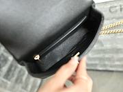 Chanel Flap Bag Heart Black Caviar Gold 20cm - 6