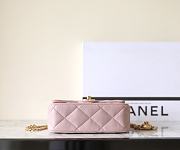 Chanel Flap Bag Heart Pink Caviar Gold 20cm - 5