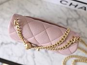 Chanel Flap Bag Heart Pink Caviar Gold 20cm - 4