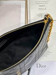 Dior Diorstar Hobo Bag With Chain Black Macrocannage 28.5 x 14.5 x 10 cm - 5