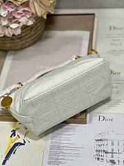 Dior Diorstar Hobo Bag With Chain White Macrocannage 28.5 x 14.5 x 10 cm - 6