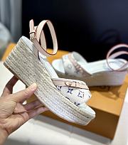 Louis Vuitton LV Helios Sandals Tweed White - 2