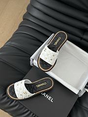 Chanel White Slides 07 1.5cm - 3