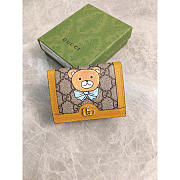 Gucci Teddy Bear Wallet Yellow 11x8x2.5cm - 1