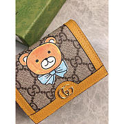 Gucci Teddy Bear Wallet Yellow 11x8x2.5cm - 2