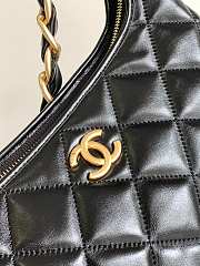 Chanel Large Hobo Bag Black Lambskin Gold 29x32x10cm - 4