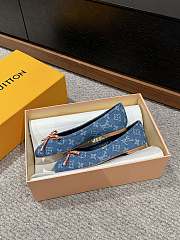 Louis Vuitton LV Blue Denim Ballerina Flat - 4