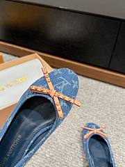 Louis Vuitton LV Blue Denim Ballerina Flat - 2