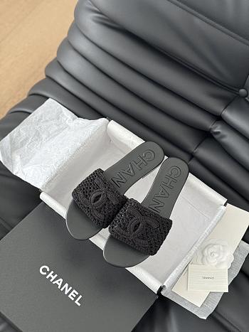 Chanel Black Slides 18