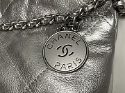 Chanel 22 Handbag Silver 20x19x6cm - 2