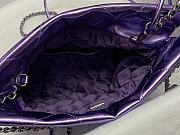 Chanel 22 Handbag Purple Silver 20x19x6cm - 6