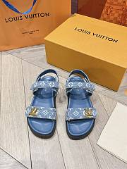 Louis Vuitton LV Blue Denim Sandal - 1