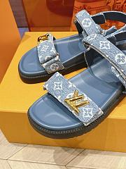 Louis Vuitton LV Blue Denim Sandal - 3