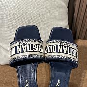 Dior Dway Heeled Slide Deep Blue 3.5cm - 4