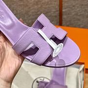 Hermes Purple Sandal Heel 6cm - 3