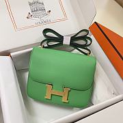 Hermes Constance Green Bag Epsom Gold 19cm - 1