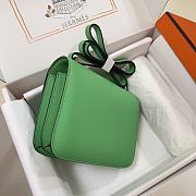 Hermes Constance Green Bag Epsom Silver 19cm - 4