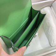 Hermes Constance Green Bag Epsom Silver 19cm - 3