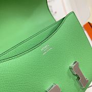 Hermes Constance Green Bag Epsom Silver 19cm - 2