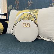 Valentino Vlogo Signature Calfskin Mini Bag White 16x15x6.5cm - 1