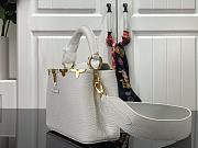 Louis Vuitton LV Capucines White Gold 21cm - 3