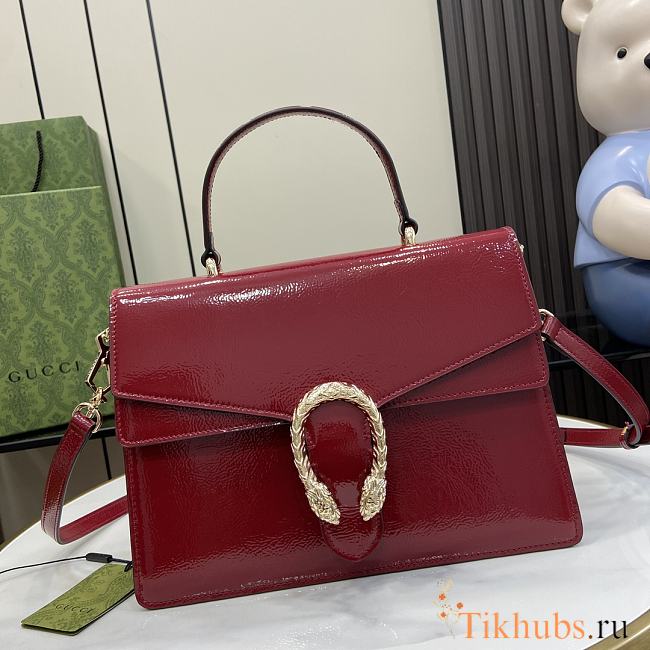 Gucci Dionysus Medium Top Handle Bag Red 29x20x10.5cm - 1