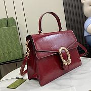 Gucci Dionysus Medium Top Handle Bag Red 29x20x10.5cm - 4