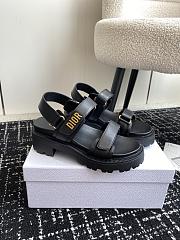 Dior Dioract Platform Sandal Black Lambskin - 1