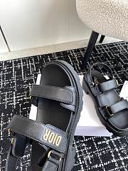 Dior Dioract Platform Sandal Black Lambskin - 5