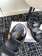 Dior Dioract Platform Sandal Black Lambskin - 4