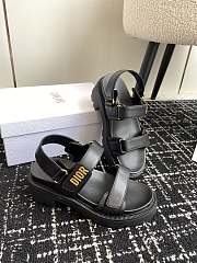 Dior Dioract Platform Sandal Black Lambskin - 2