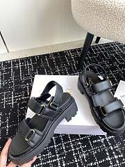 Dior Dioract Platform Sandal Black Lambskin - 3