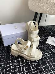 Dior Dioract Platform Sandal White Lambskin - 2