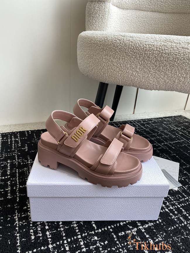 Dior Dioract Platform Sandal Pink Lambskin - 1