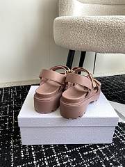 Dior Dioract Platform Sandal Pink Lambskin - 5