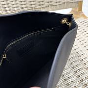 YSL Sienna Leather Black Shoulder Bag 31x26x6cm - 6