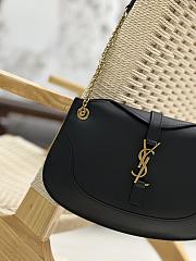 YSL Sienna Leather Black Shoulder Bag 31x26x6cm - 3