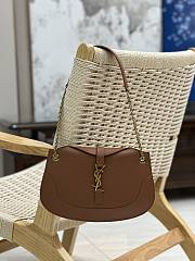YSL Sienna Leather Brown Shoulder Bag 31x26x6cm - 1