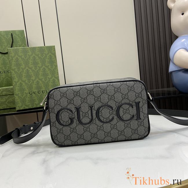 Gucci Mini Shoulder Bag Grey Black 14x23.5x6cm - 1