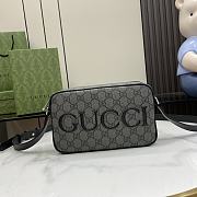 Gucci Mini Shoulder Bag Grey Black 14x23.5x6cm - 1