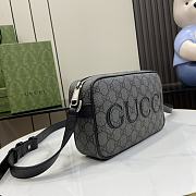 Gucci Mini Shoulder Bag Grey Black 14x23.5x6cm - 6