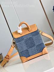 Louis Vuitton LV Nano Steamer Damier Blue 15 x 18 x 7 cm - 5