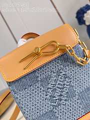 Louis Vuitton LV Nano Steamer Damier Blue 15 x 18 x 7 cm - 2