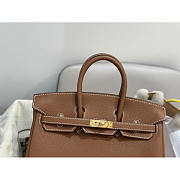 Hermes Birkin 25 Togo Bag Gold Brown 25cm - 2