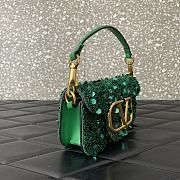 Valentino Garavani Loco Shoulder Bag Green 19x10.5x5cm - 6