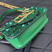 Valentino Garavani Loco Shoulder Bag Green 19x10.5x5cm - 2