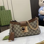Gucci Padlock Small Shoulder Bag Brown 27x14x6cm - 1