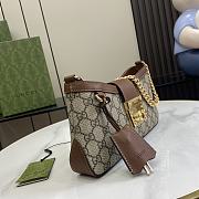 Gucci Padlock Small Shoulder Bag Brown 27x14x6cm - 5