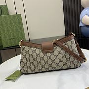 Gucci Padlock Small Shoulder Bag Brown 27x14x6cm - 2