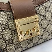 Gucci Padlock Small Shoulder Bag Brown 27x14x6cm - 3